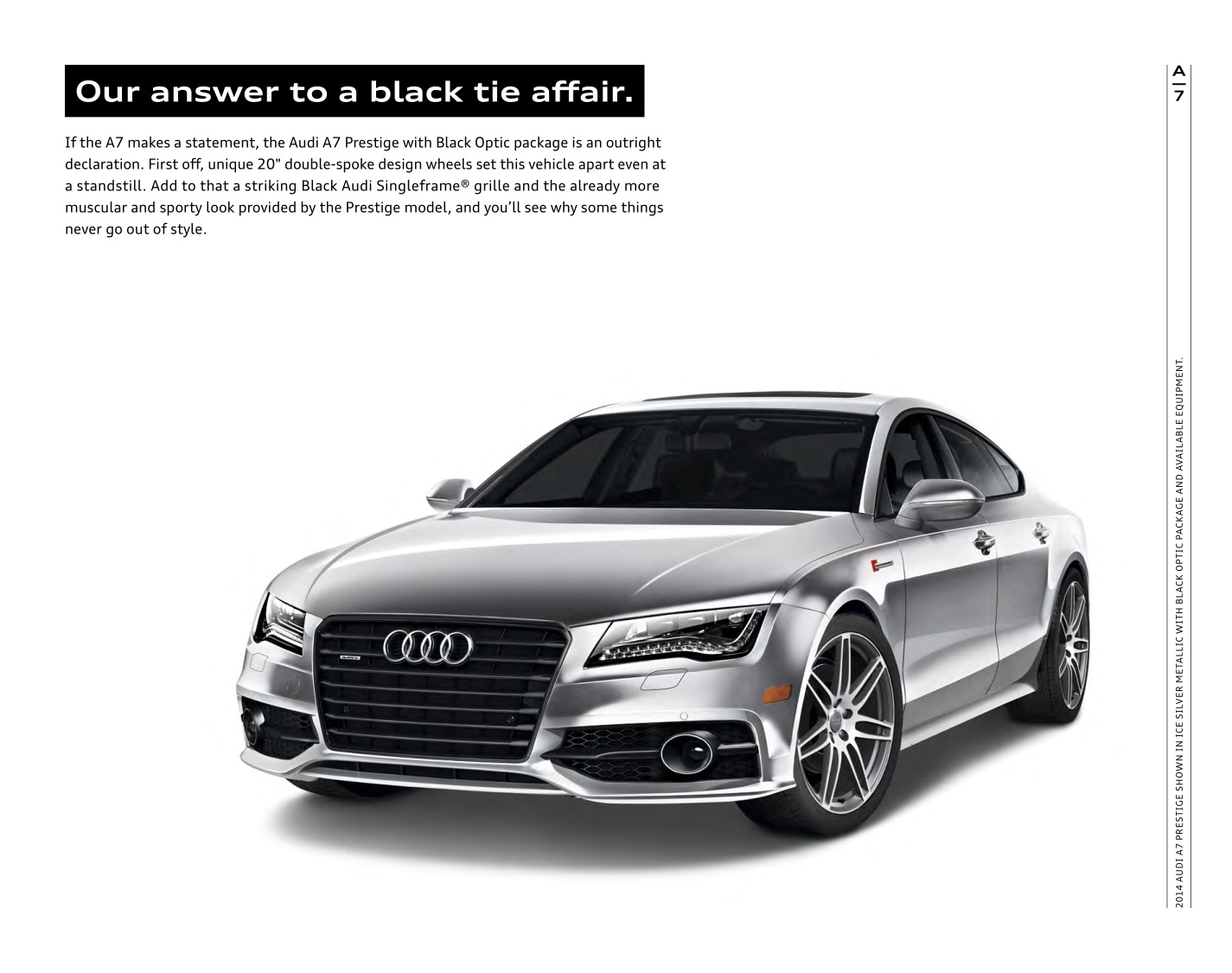 2014 Audi A7 Brochure Page 10